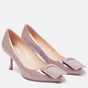 ROGER VIVIER Viv‘ in the City patent leather pumps Size 38